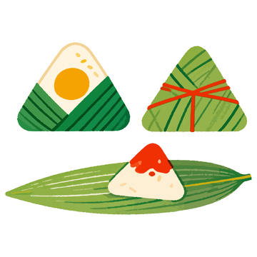 卡通粽子节日插画