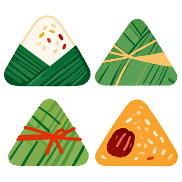 卡通粽子节日插画设计元素