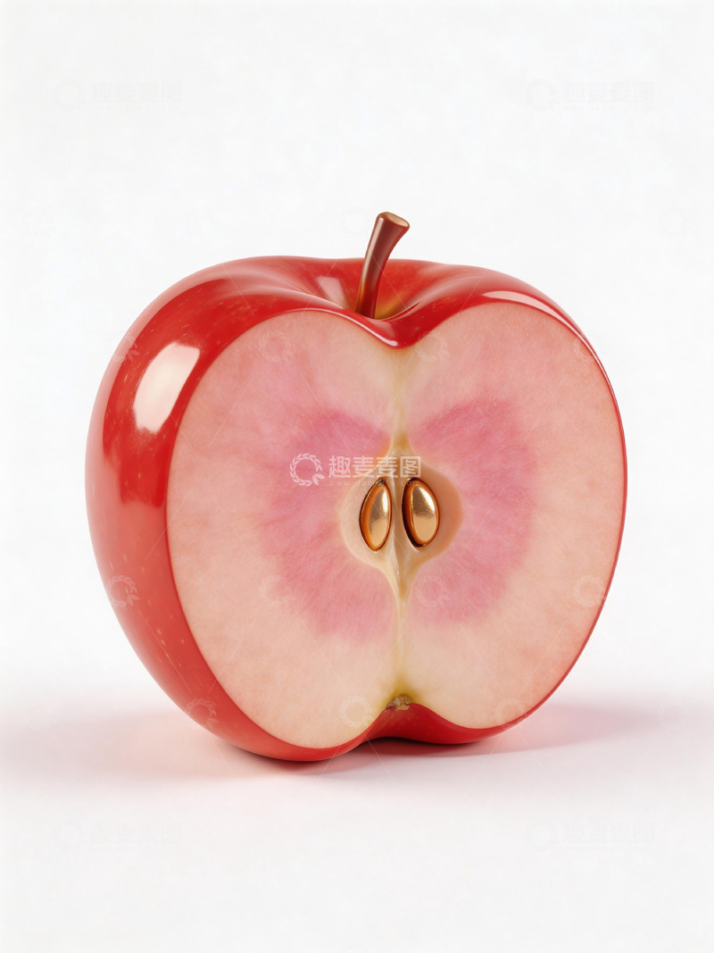 高清大图下载【趣麦麦图】苹果切面特写摄影