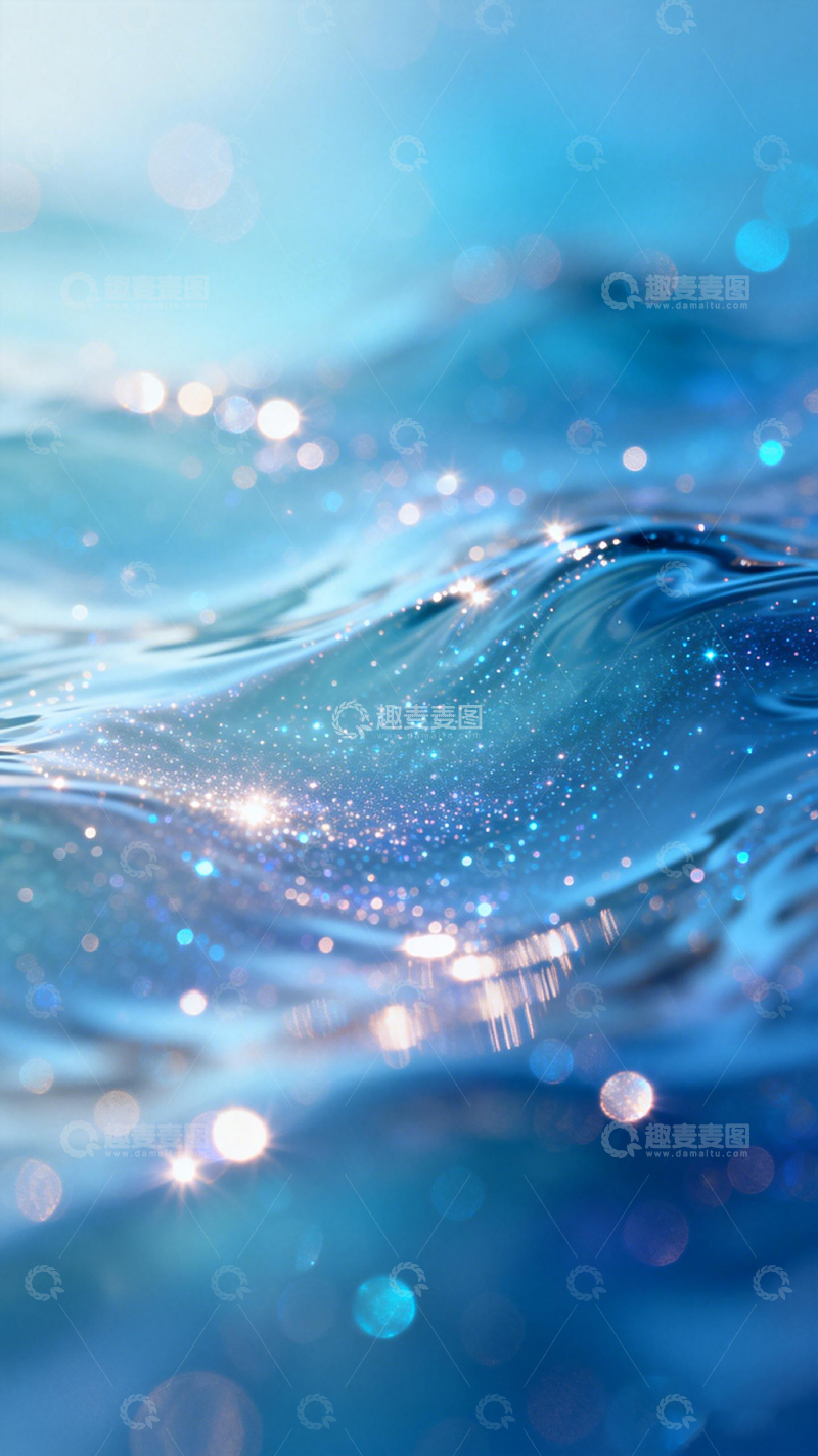 高清大图下载【趣麦麦图】梦幻海洋光影壁纸