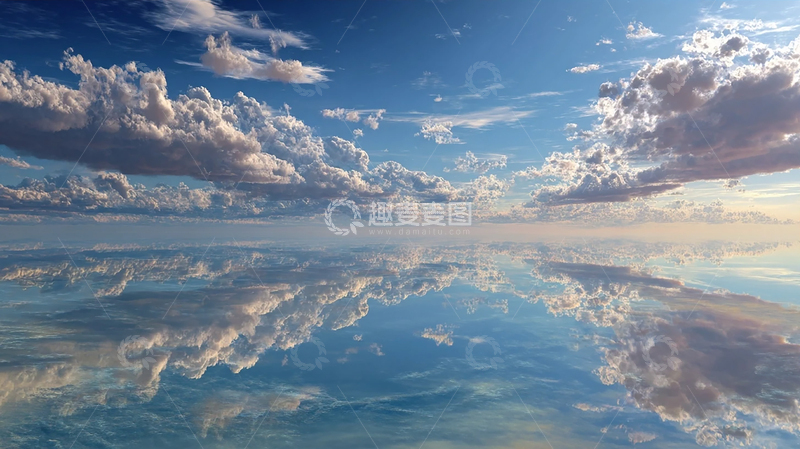 高清大图下载【趣麦麦图】云海奇景：天空与海洋交融