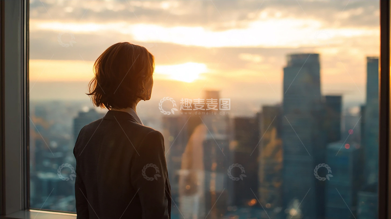 高清大图下载【趣麦麦图】天际尽头的沉思旅人