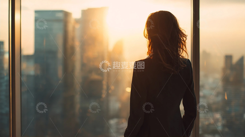 高清大图下载【趣麦麦图】黎明之际城市孤影