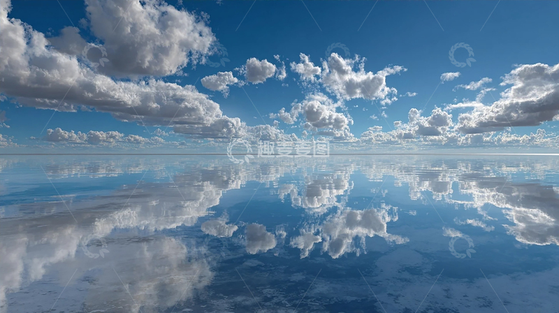 高清大图下载【趣麦麦图】天空之镜：云海倒映奇景