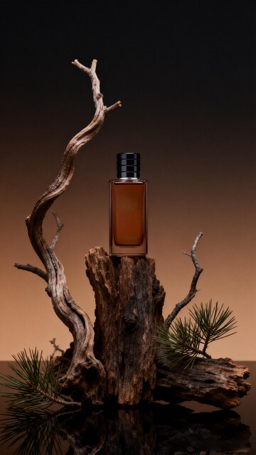 自然风香水瓶艺术摄影