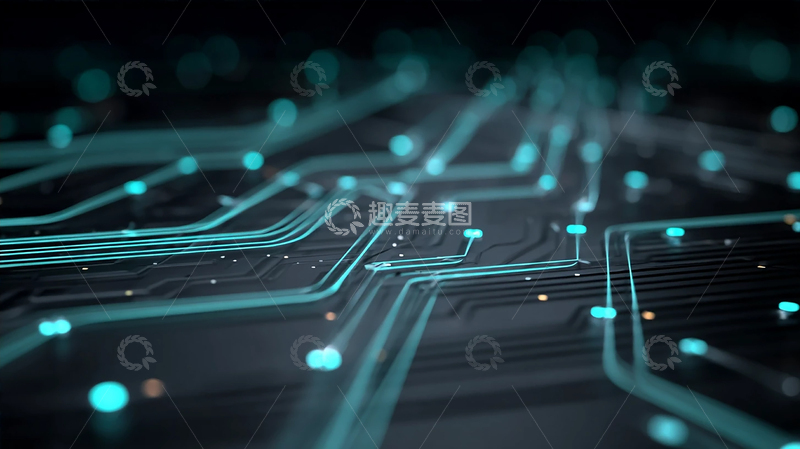 高清大图下载【趣麦麦图】数字脉络中的未来科技