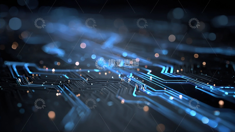高清大图下载【趣麦麦图】未来科技的光影交错