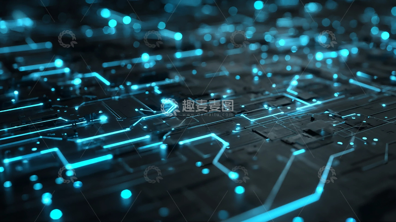 高清大图下载【趣麦麦图】未来科技的光影迷宫