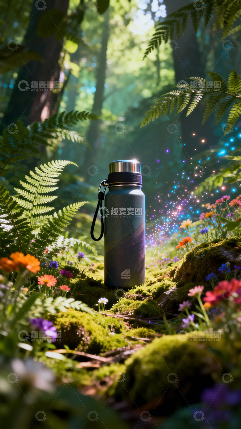高清大图下载【趣麦麦图】森林水瓶梦幻摄影