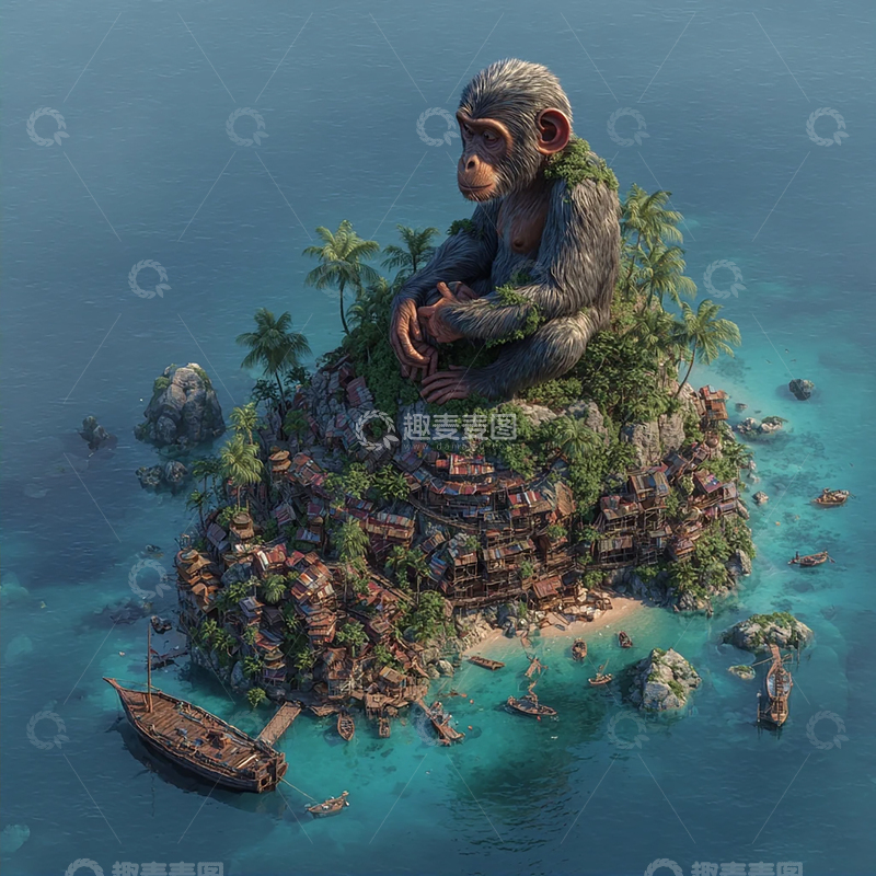 高清大图下载【趣麦麦图】巨人之心海岛奇境