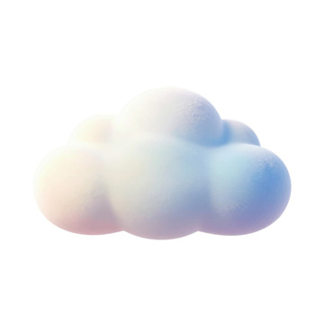 梦幻云朵卡通图案元素