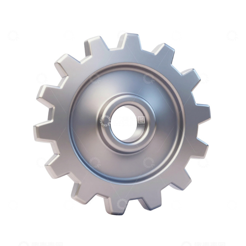 高清大图下载【趣麦麦图】金属齿轮三维模型