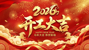 2026春节开工大吉海报