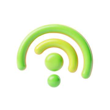 卡通WiFi信号图标设计