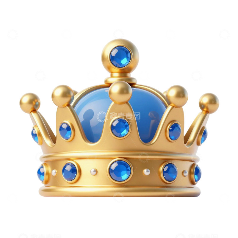 高清大图下载【趣麦麦图】皇冠珠宝装饰图案设计素材