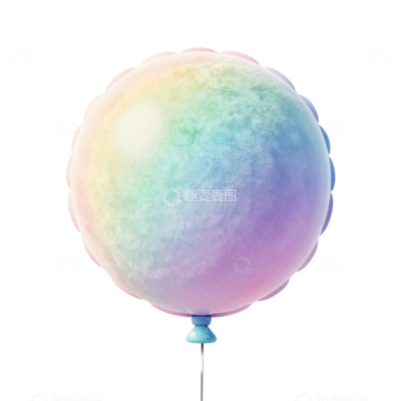 高清大图下载【趣麦麦图】彩虹色彩气球装饰设计素材