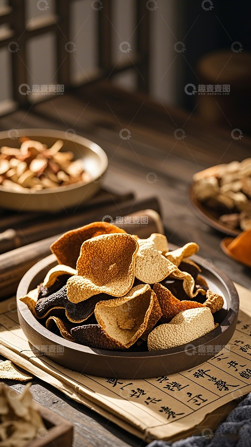 高清大图下载【趣麦麦图】古典风格陈皮展示