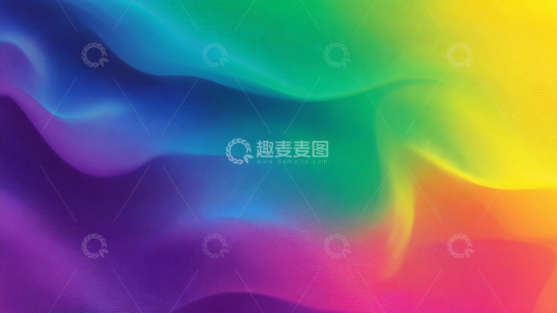 高清大图下载【趣麦麦图】彩虹梦境的色彩奇迹