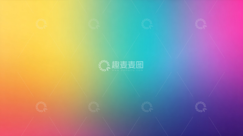 高清大图下载【趣麦麦图】彩虹色的梦境空间