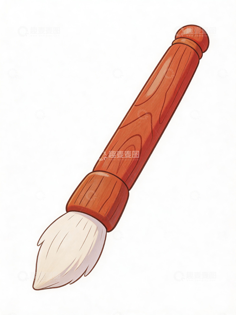 高清大图下载【趣麦麦图】木质画笔简笔画