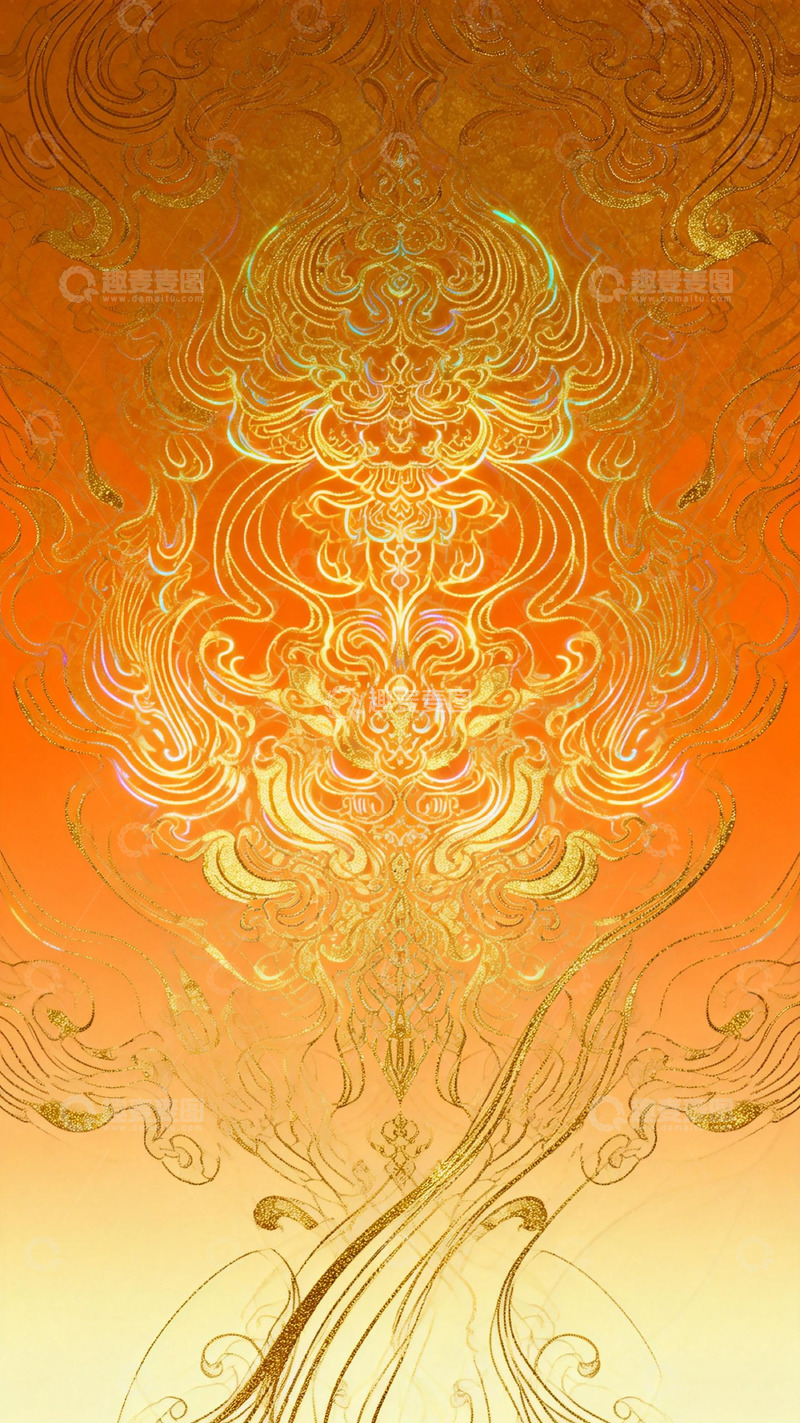 高清大图下载【趣麦麦图】华丽花纹艺术图案装饰设计