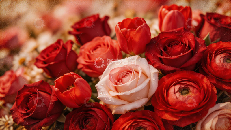 高清大图下载【趣麦麦图】鲜花盛开浪漫氛围花卉摄影