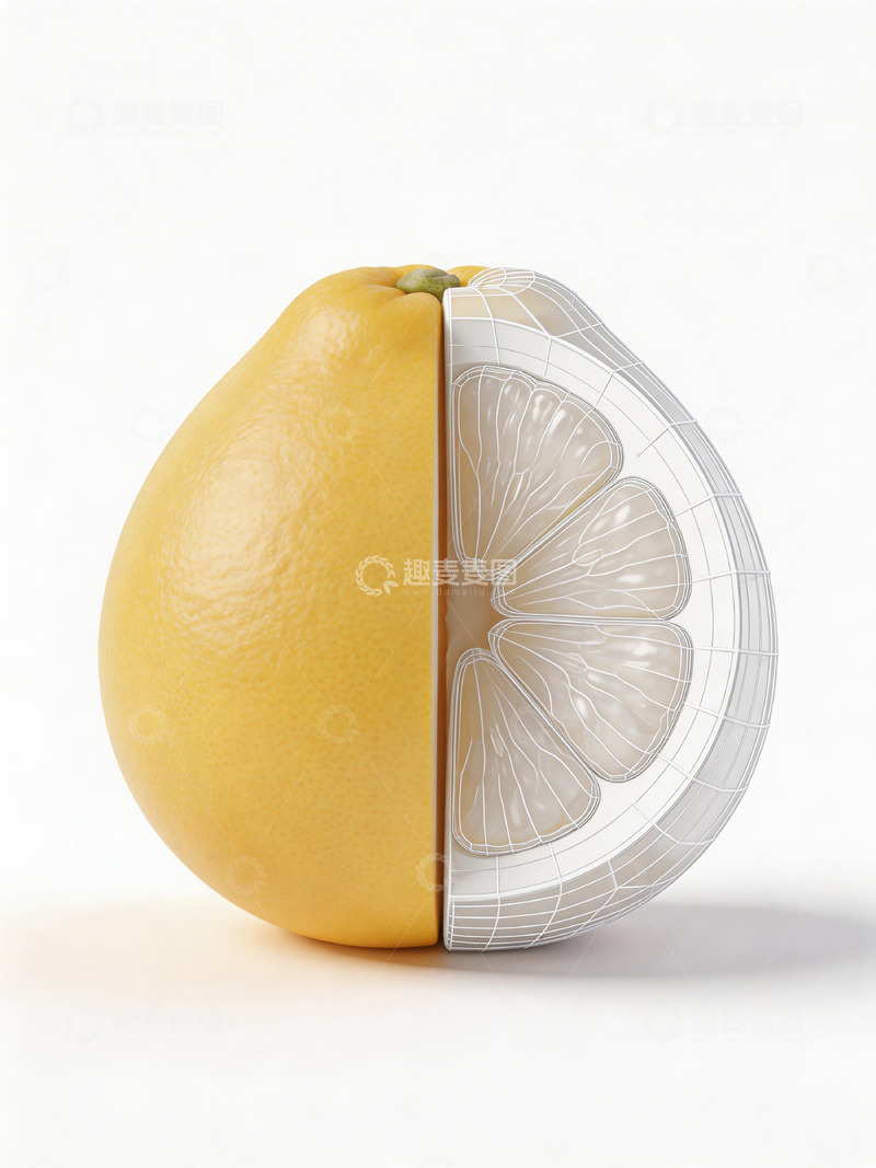 高清大图下载【趣麦麦图】创意柚子造型艺术品