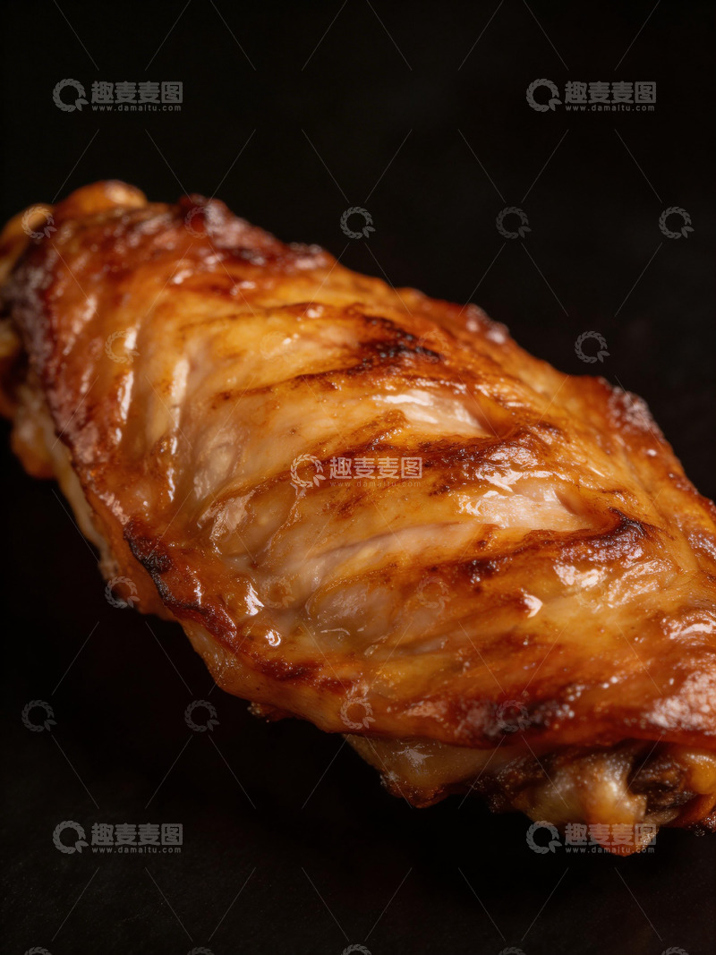 高清大图下载【趣麦麦图】烤鸡腿美食特写摄影