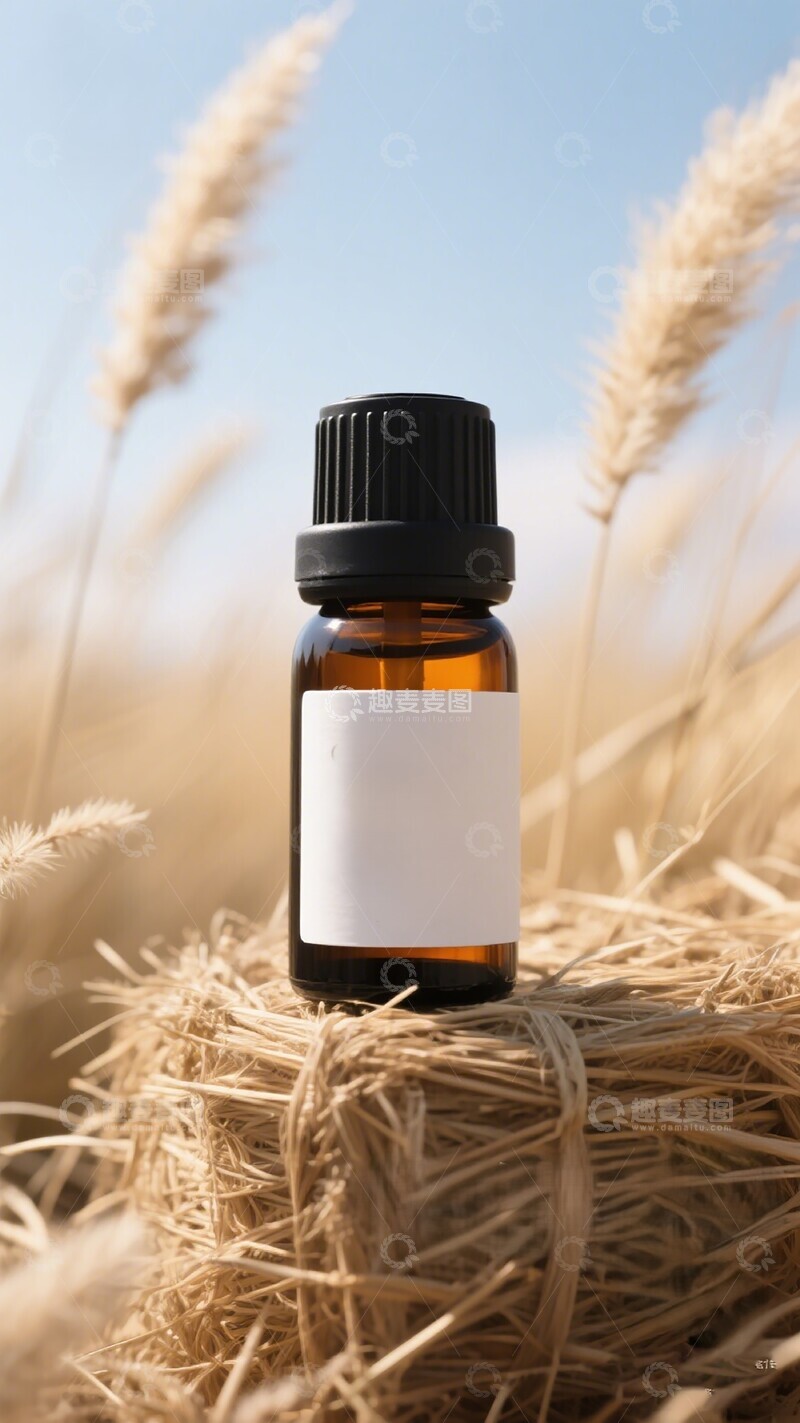 高清大图下载【趣麦麦图】自然风精油瓶摄影图片