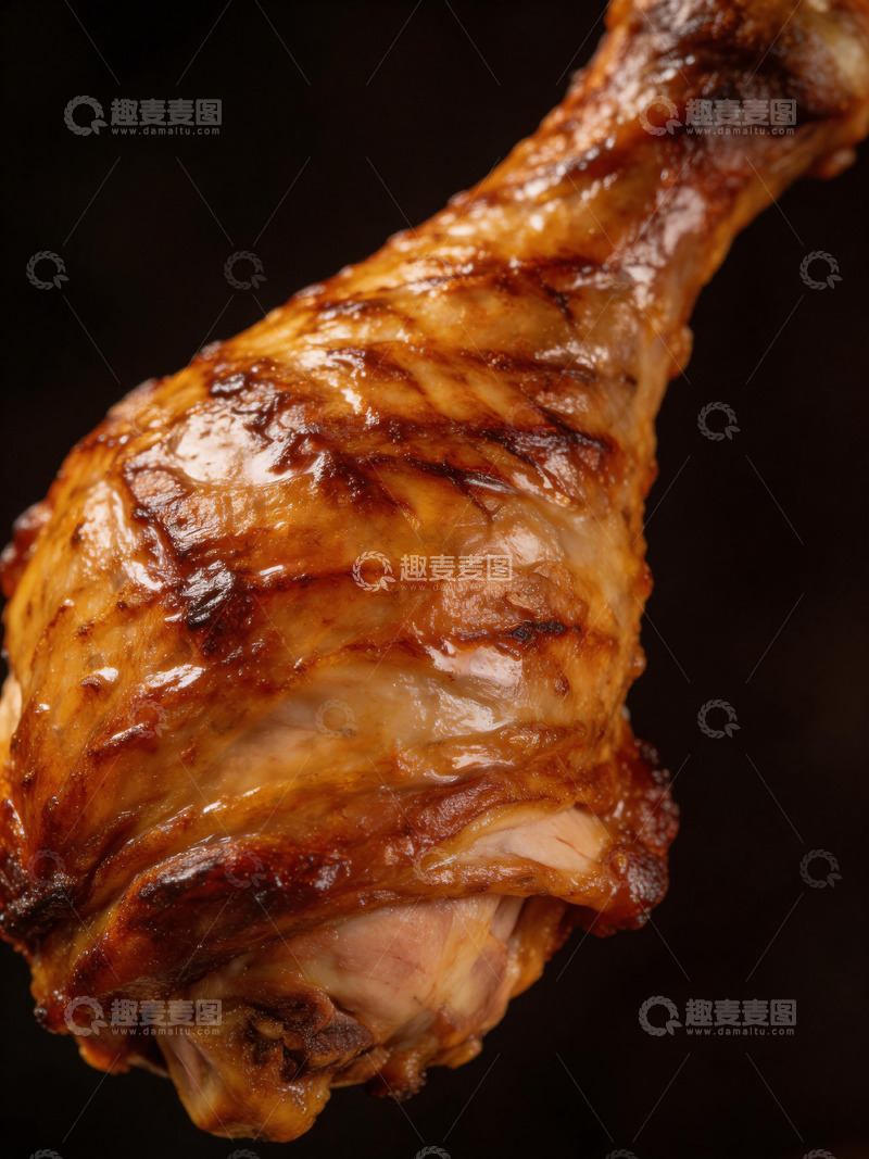高清大图下载【趣麦麦图】烤鸡腿美食摄影图片