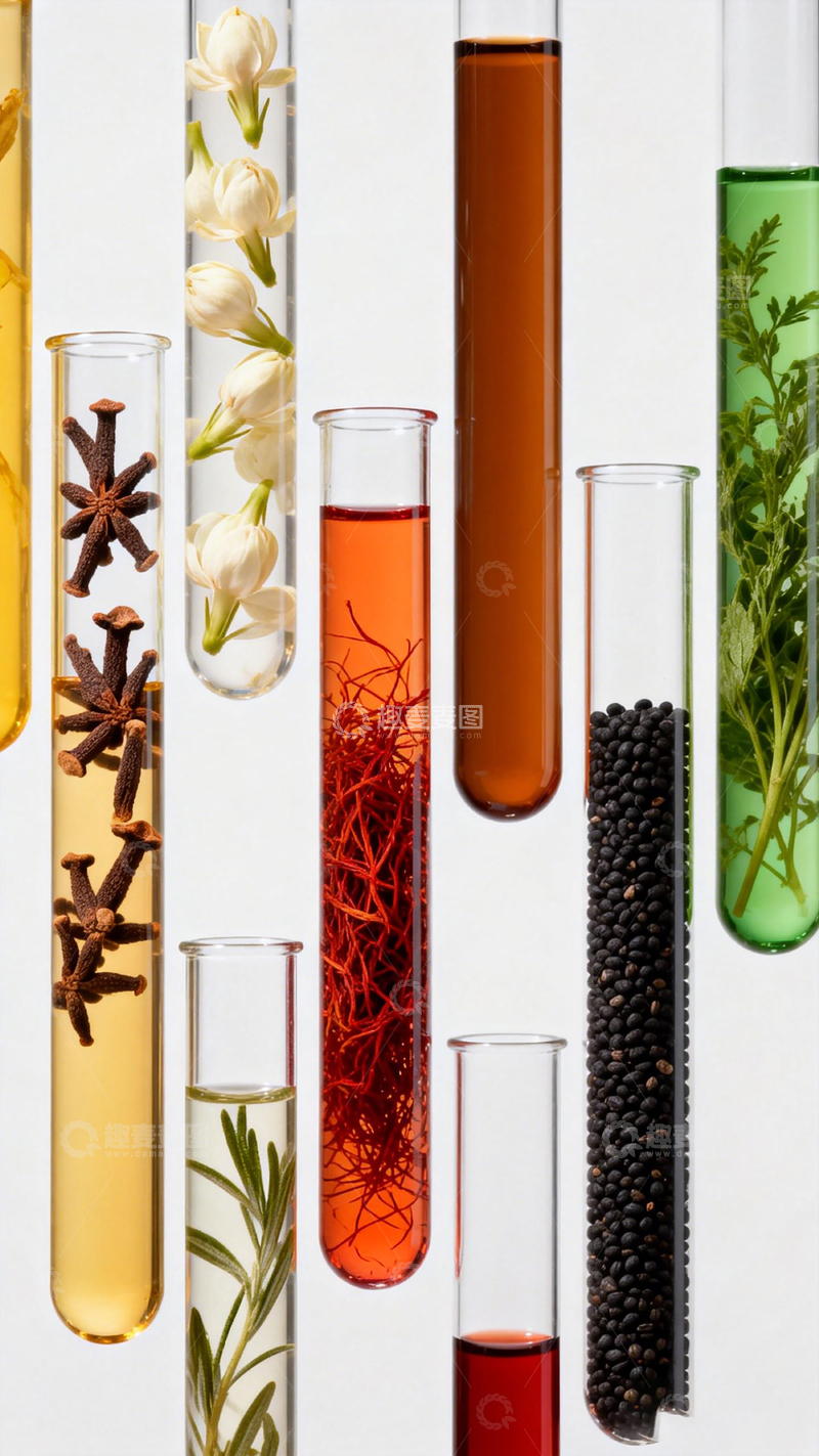 高清大图下载【趣麦麦图】实验室植物化学研究素材