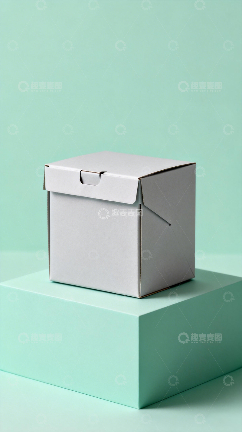 高清大图下载【趣麦麦图】简约纸盒静物摄影图