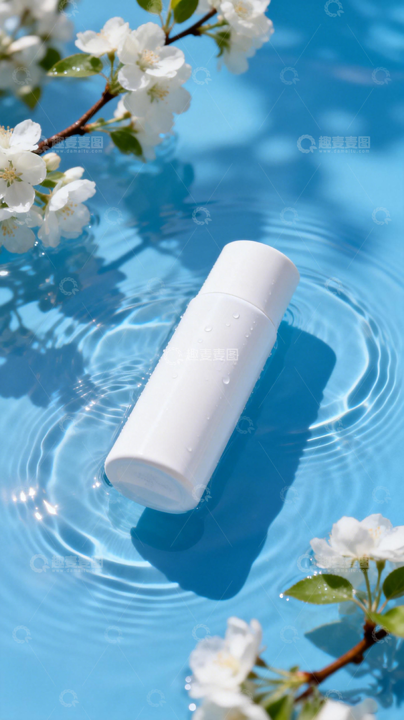 高清大图下载【趣麦麦图】春日清新化妆品摄影素材