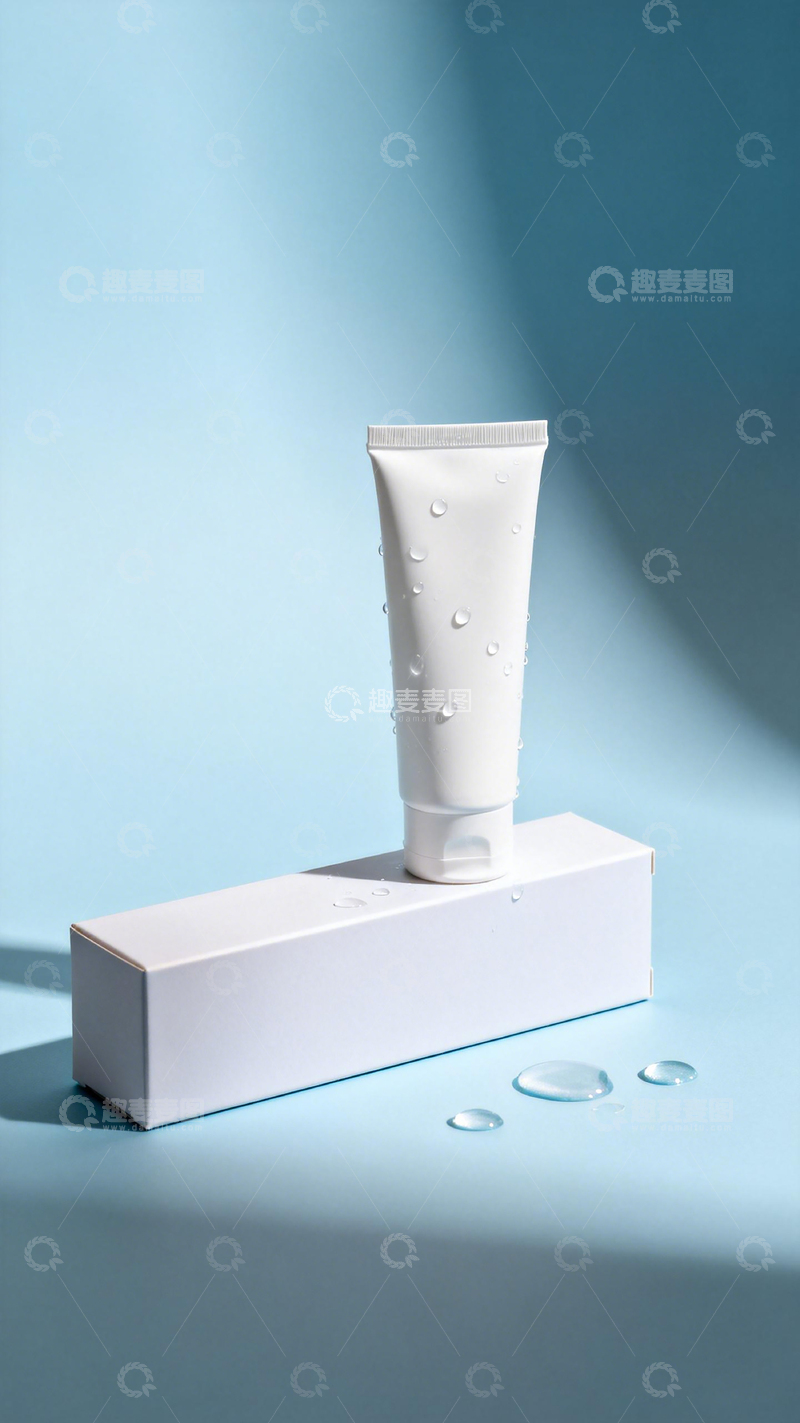 高清大图下载【趣麦麦图】简约护肤品展示摄影