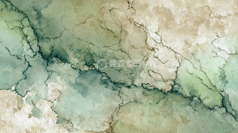 高清大图下载【趣麦麦图】流动的水彩梦境