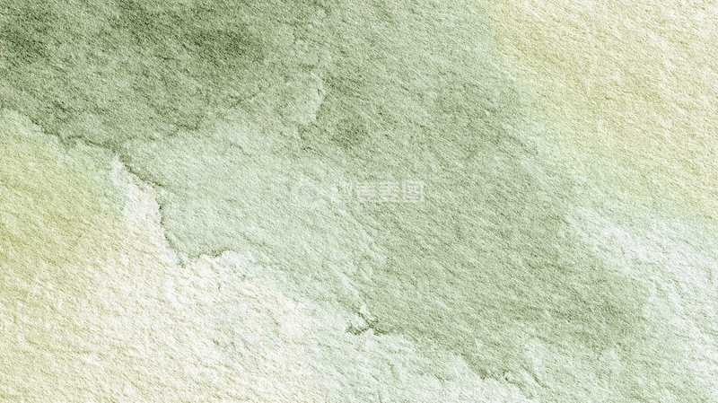 高清大图下载【趣麦麦图】绿色渐变水彩梦境