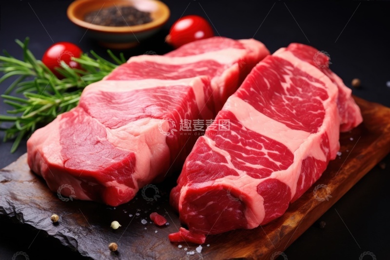 高清大图下载【趣麦麦图】切开的肉块摄影