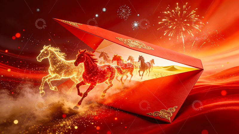 高清大图下载【趣麦麦图】节后开工海报（信封横板）-02