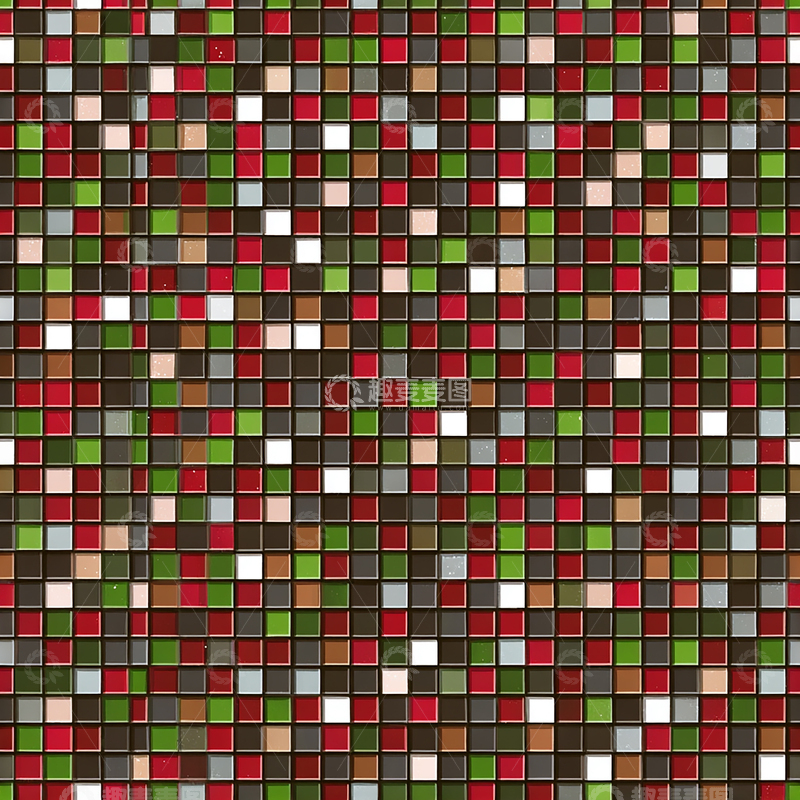 高清大图下载【趣麦麦图】彩色方块的奇幻拼图之旅