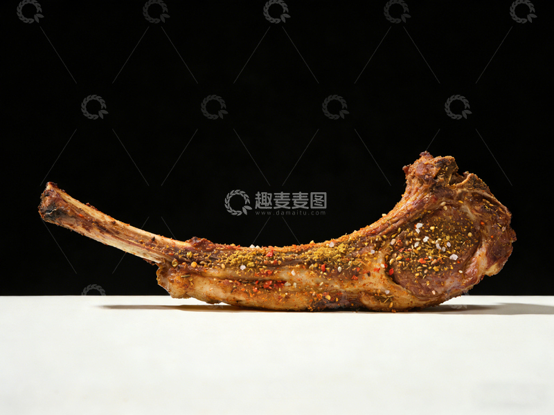 高清大图下载【趣麦麦图】烤羊排美食摄影