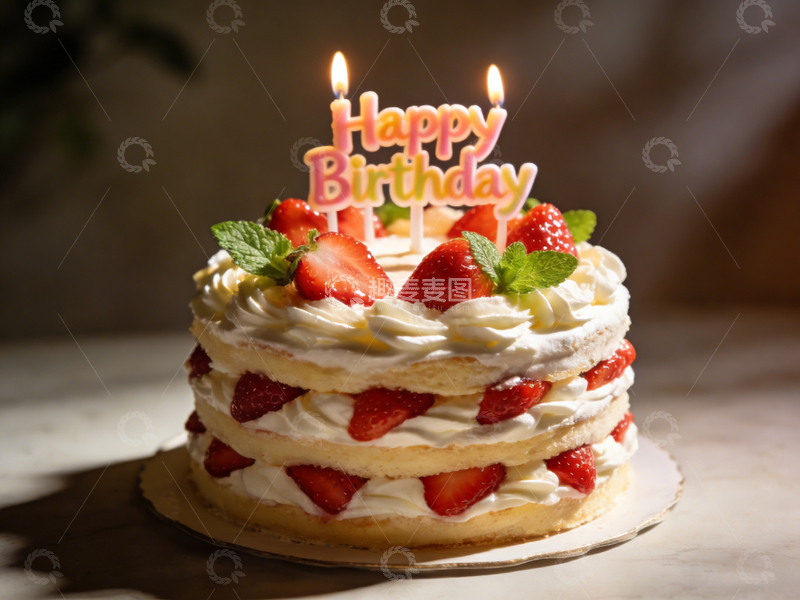 高清大图下载【趣麦麦图】生日蛋糕庆祝摄影