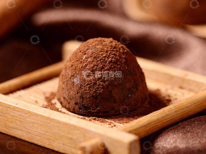 高清大图下载【趣麦麦图】巧克力球特写美食摄影