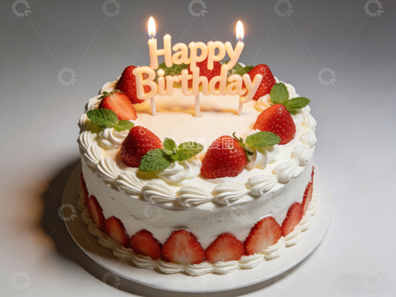 高清大图下载【趣麦麦图】生日蛋糕庆祝美食摄影