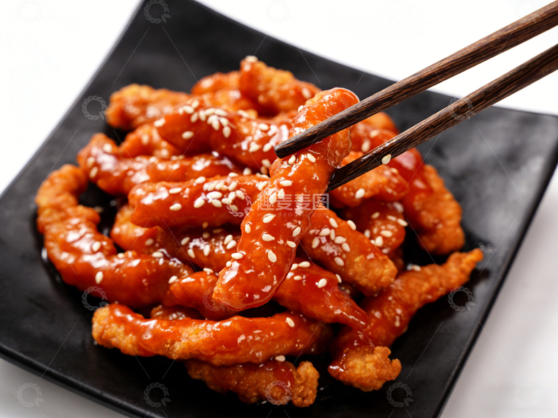 高清大图下载【趣麦麦图】中式美食糖醋里脊