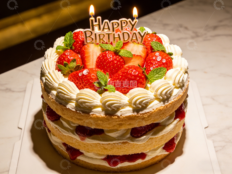 高清大图下载【趣麦麦图】生日蛋糕美食摄影
