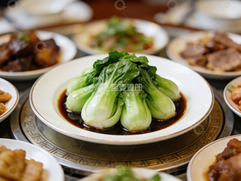 高清大图下载【趣麦麦图】中式餐桌菜肴展示