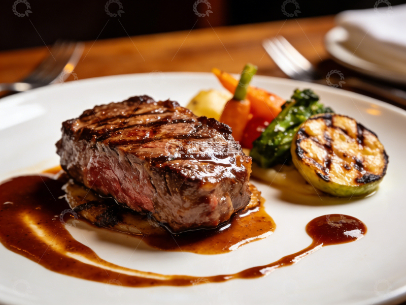 高清大图下载【趣麦麦图】西餐牛排美食摄影图片
