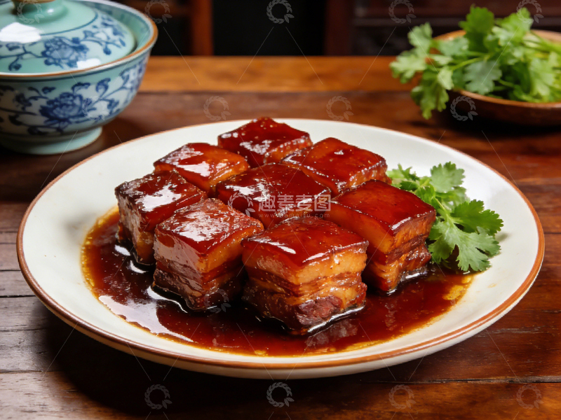 高清大图下载【趣麦麦图】中式红烧肉美食摄影