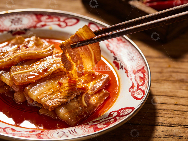 高清大图下载【趣麦麦图】中式美食红烧肉盘餐