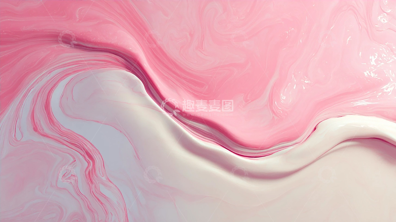 高清大图下载【趣麦麦图】粉色梦境流动之美